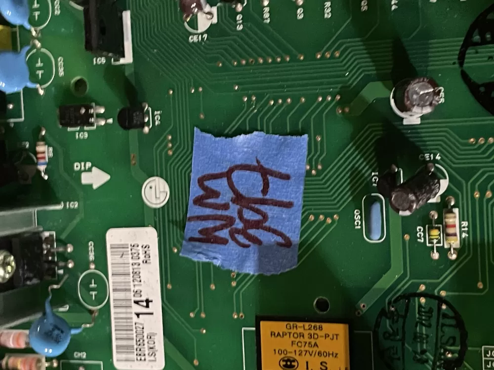 LG Kenmore EBR65002714 Refrigerator Control Board AZ35149 | Wm397
