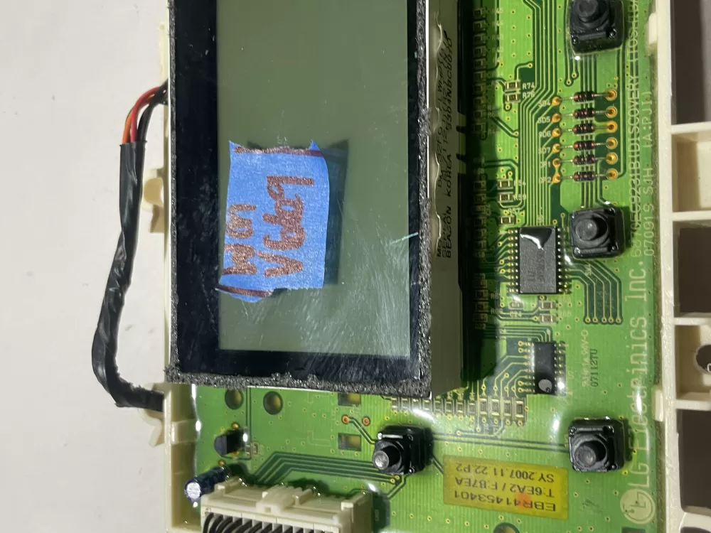 LG EBR41453401 Dryer Control Board Interface AZ113202 | Wmv669