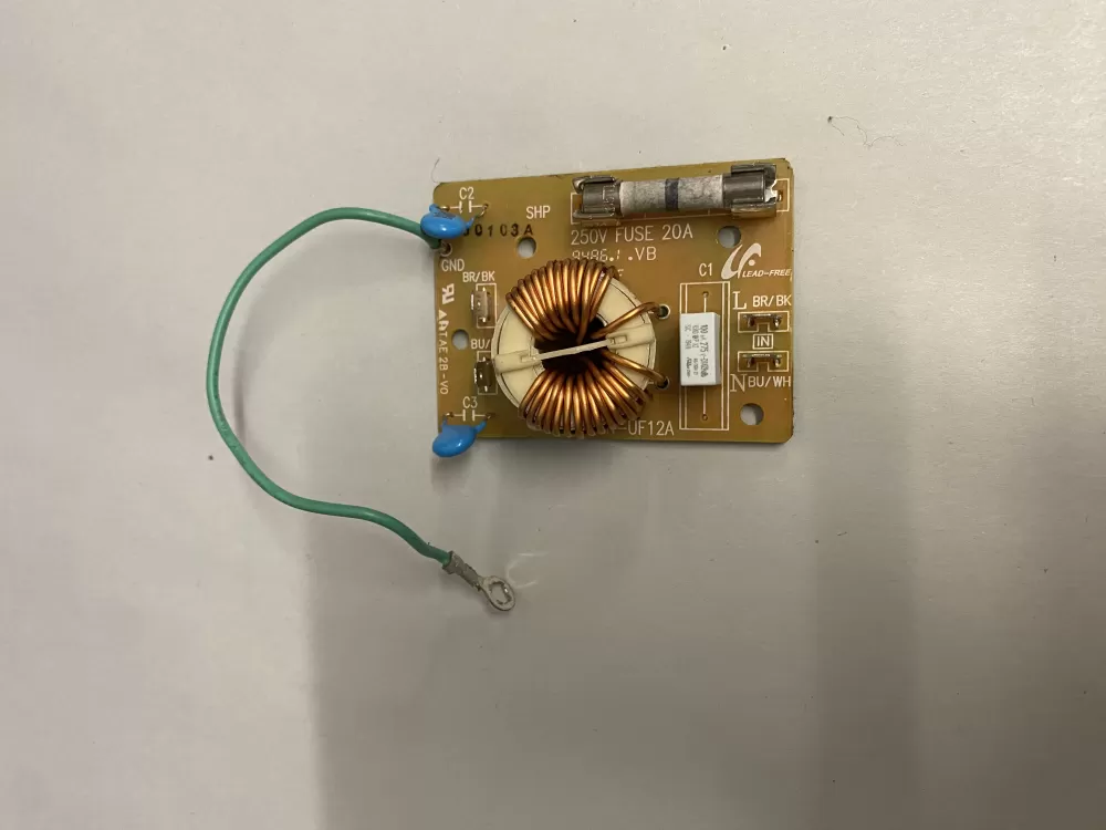 GE  Hotpoint  Samsung  Kenmore  Frigidaire SN-UF12A  WB02X11200  1166289  AP3882967  PS1016845  EAP1016845 Microwave Control Board Noise Filter