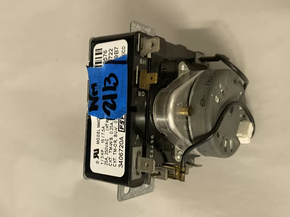 Whirlpool 3406720A PD00055932 3406720 529119 Dryer Timer AZ223453 | Wm2113