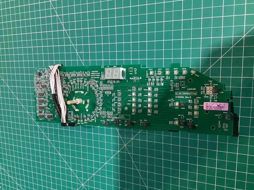 Whirlpool W10298626 W10297393 Dryer Control Board