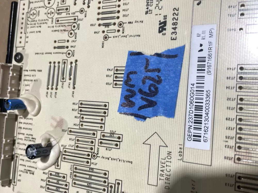 GE 237D1060G014 Washer Control Board AZ76773 | Wmv625