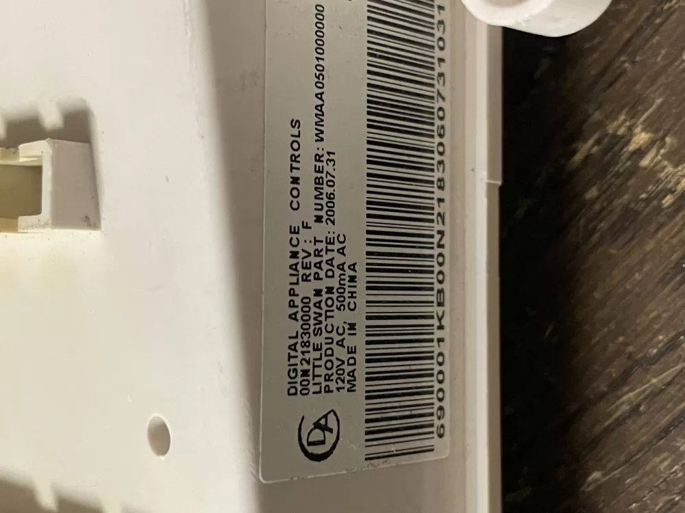 GE WH12X10355 00N21830102 WMCK0501000000 Washer Control Board AZ51677 | Wmv531