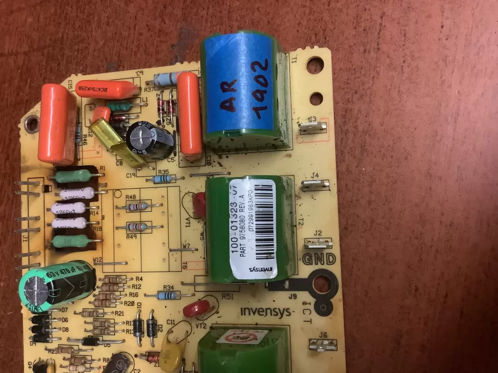Whirlpool Amana 100 01323 07 9758080 Range Control Board AZ195719 | AR1902