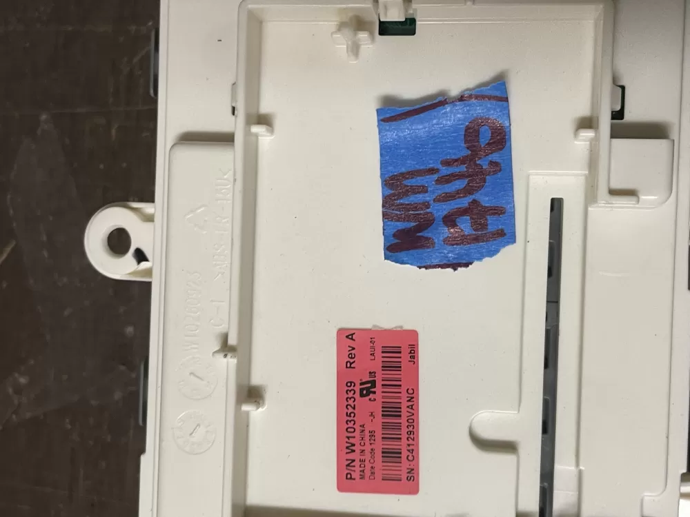 Whirlpool W10352339 Washer Control AZ42841 | Wm1746