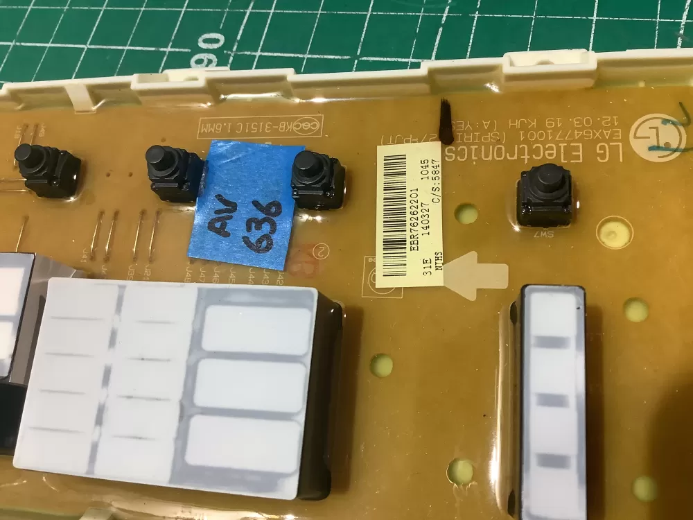 LG EBR76262201 EBR75446006 Washer Control Board AZ187926 | AV636