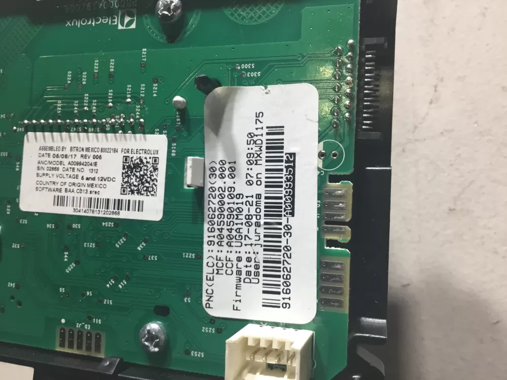 Frigidaire A00993512 Dryer Control Board Interface AZ46004 | NR1775