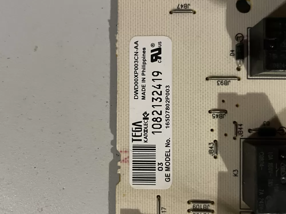 GE 165D7802P003 Dishwasher Control Board AZ31927 | Wm88