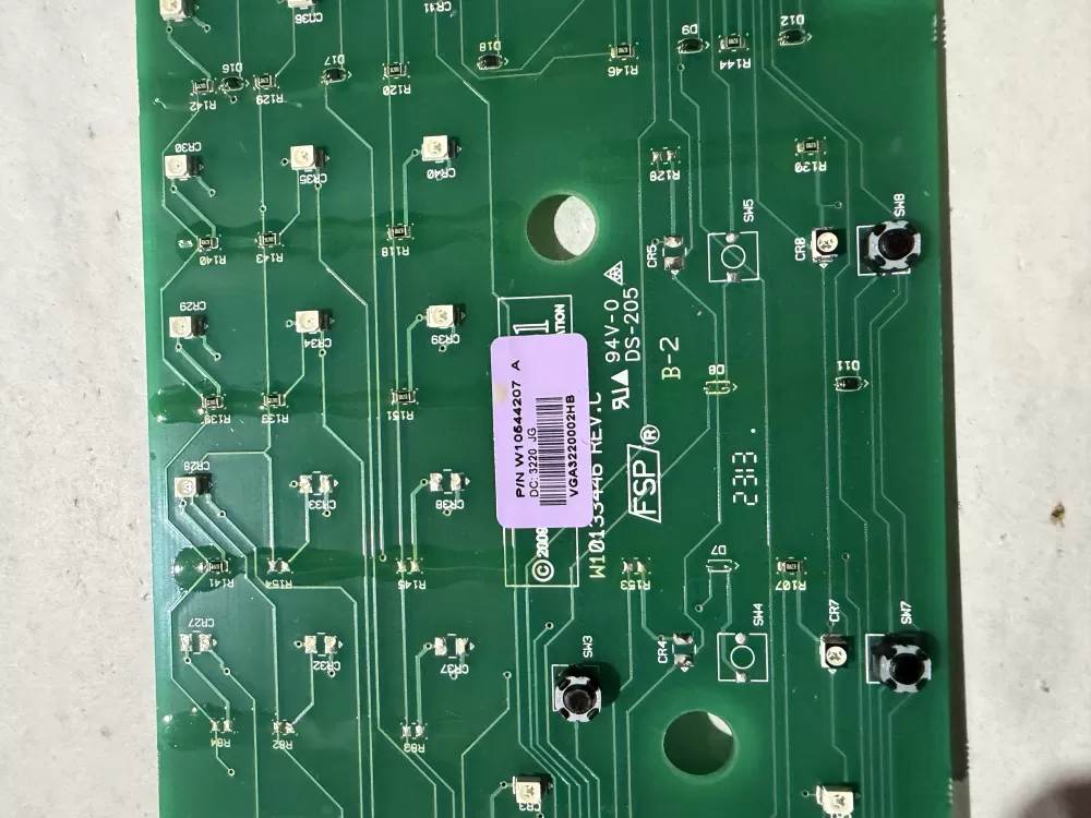 Whirlpool W10544207 Washer Board Control AZ228258 | KMV473