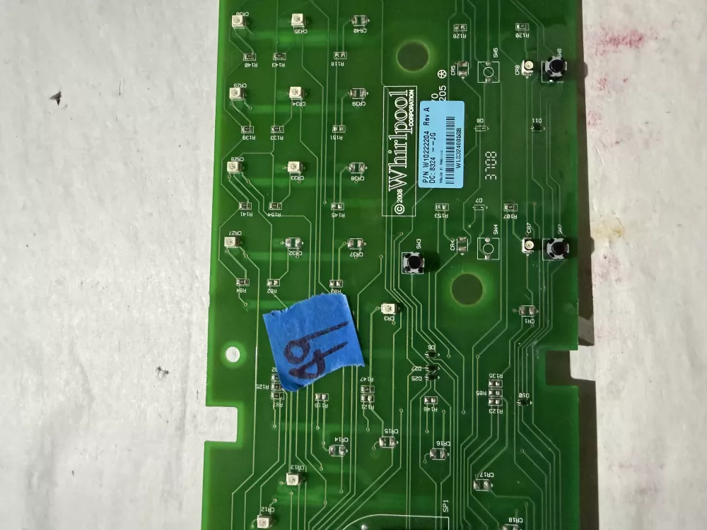 Whirlpool W10222204 Dryer Control Board W10222204 AZ210108 | KM49