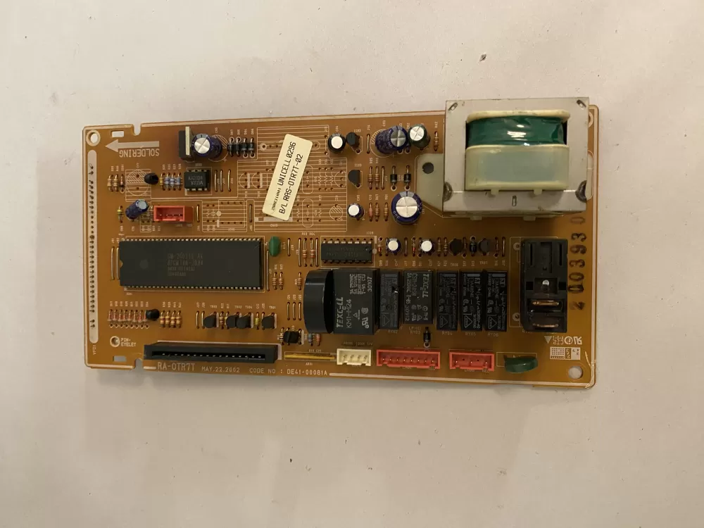 Samsung  GE WB27X10508 AP3183982 911257 PS239652 RA-0TR7T-02 DE41-00081A Microwave Control Board