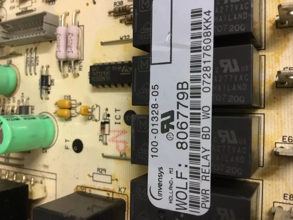 Genuine WOLF Built-In Oven Relay Board # 806779B 805073B AZ21266 | NR108