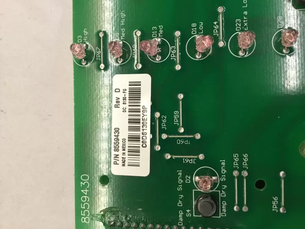 Kenmore Whirlpool 8559430 8558762 Dryer Control Board AZ99728 | BG1216
