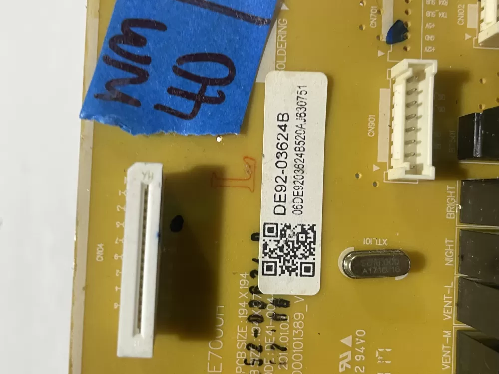 Samsung DE92-03624B DE41-00447A Microwave Main Control Board AZ156204 | Wm40