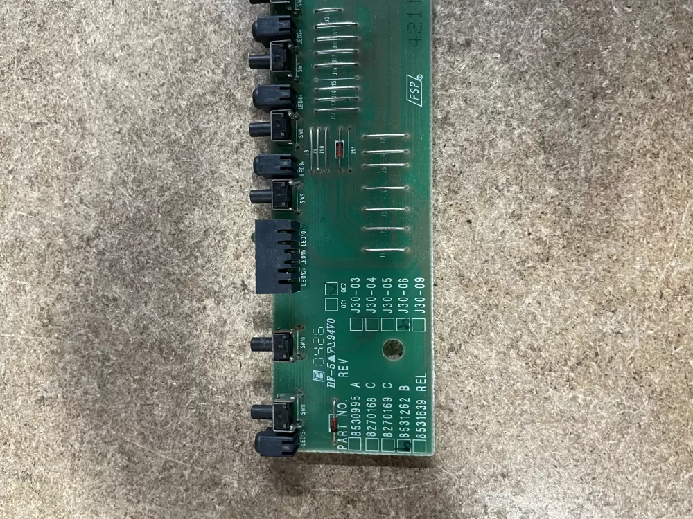 KitchenAid WP8531262 Dishwasher User Interface Board AZ21765 | KM1215
