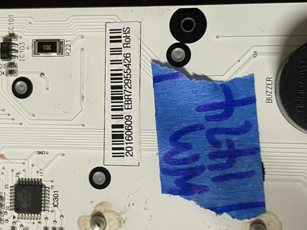 LG EBR72955422 EBR72955426 Refrigerator Control Board AZ41688 | Wm1724