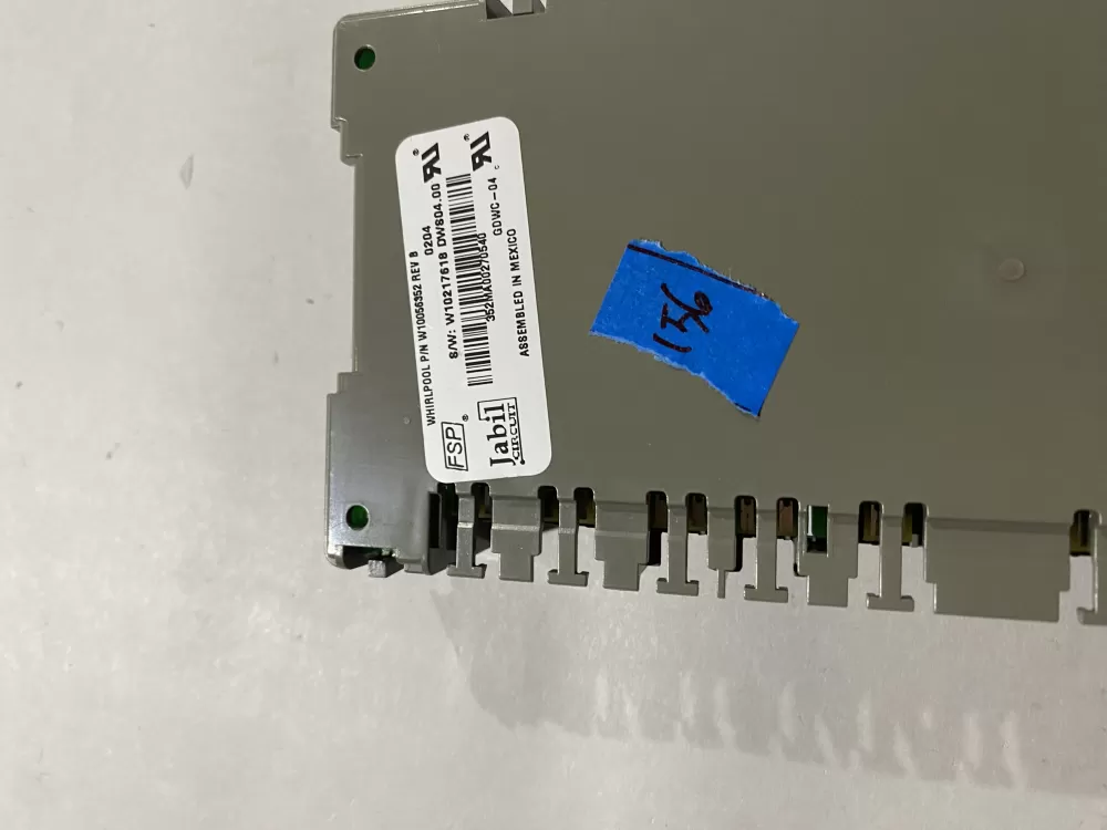 KitchenAid Dishwasher Main Control Board W10056352B AZ191445 | BK156