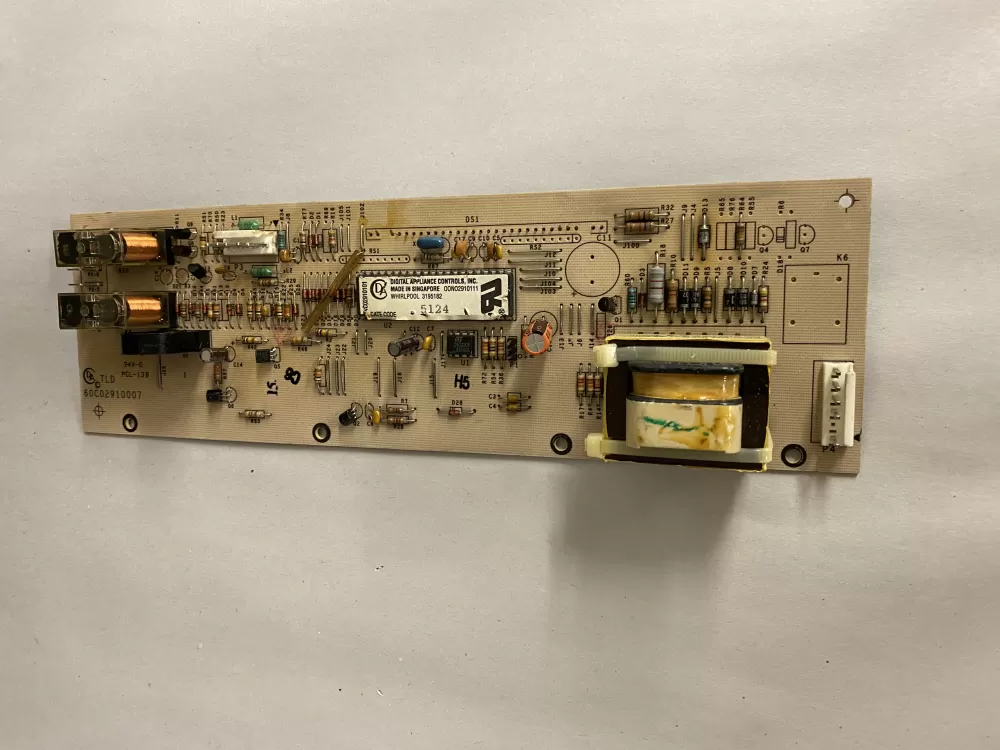 3195182 Whirlpool Range Timer Erc Control Black