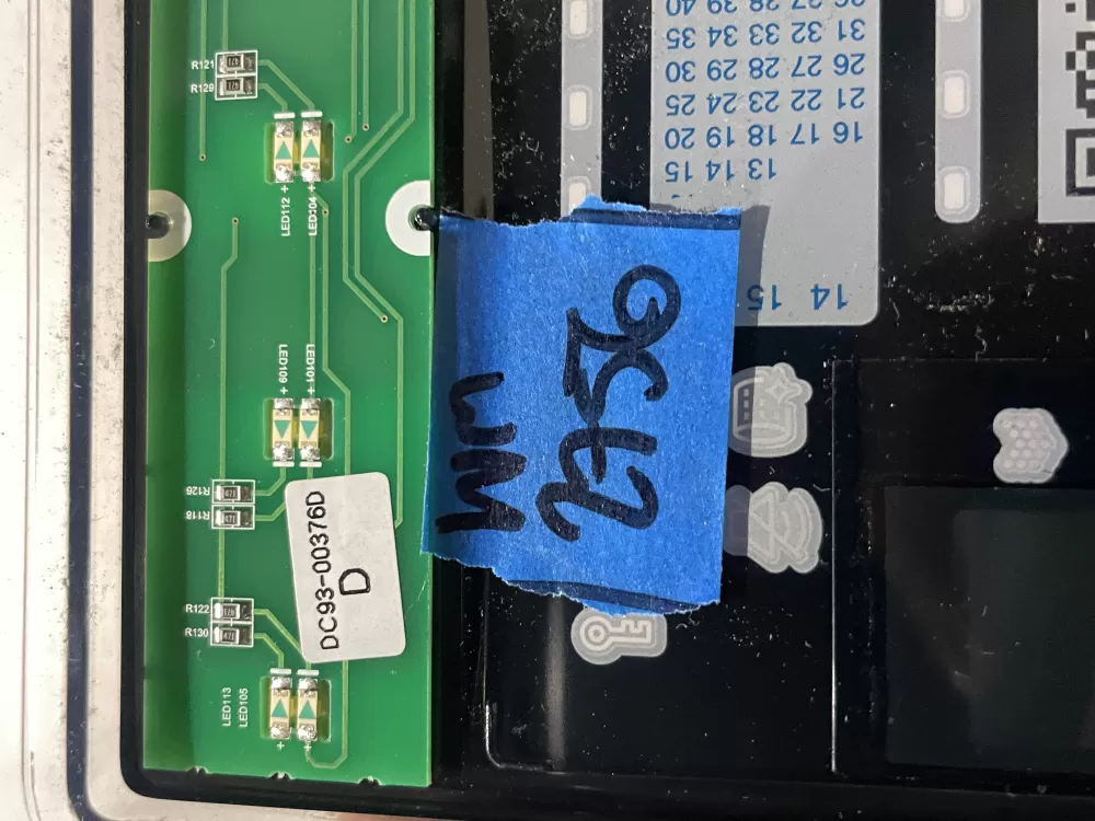 Samsung DC92-01607J DC94-06643A Dryer UI Control Board AZ198053 | Wm2756