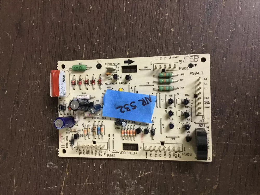 Whirlpool 100 01288 00 Dryer Control Board Circuit AZ11268 | NR532