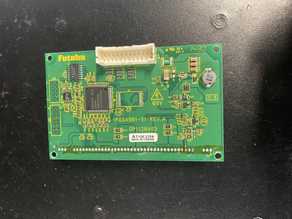 GE 1P00A981-01 Microwave Control Board Vf Display -