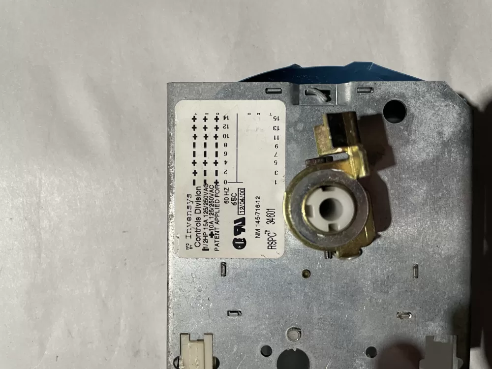 Whirlpool Amana Washer Timer - Part # 145-716-12 34601 AZ189148 | KM2646