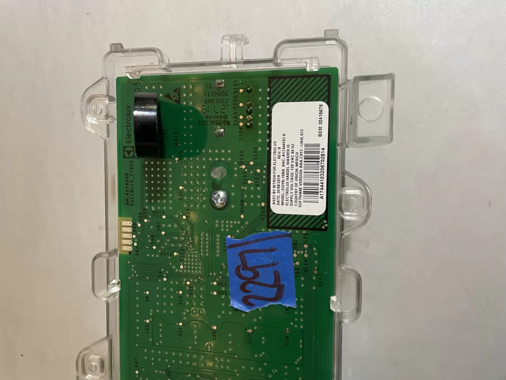 Electrolux A17444103C A17444104B Dryer Control Board Assembly AZ192813 | KM2297