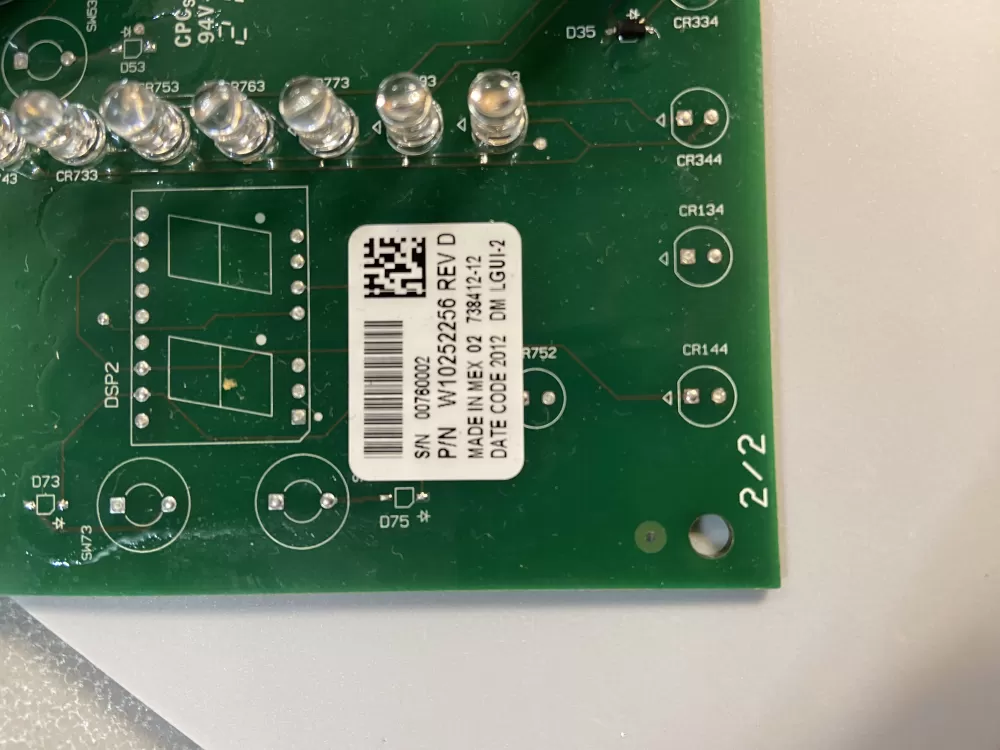 Kenmore Whirlpool Maytag Amana W10252256 Washer Control Board AZ101843 | BG1969