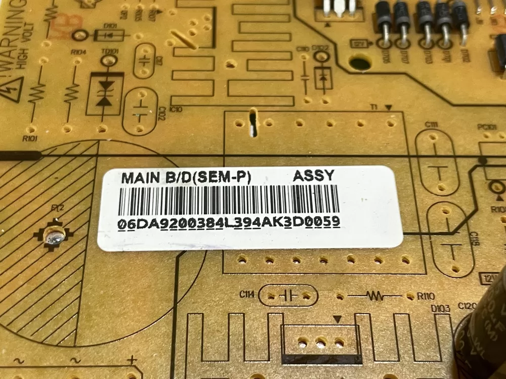 Samsung DA92 00384L DA9200384L Refrigerator Control Board AZ161202 | Wm171