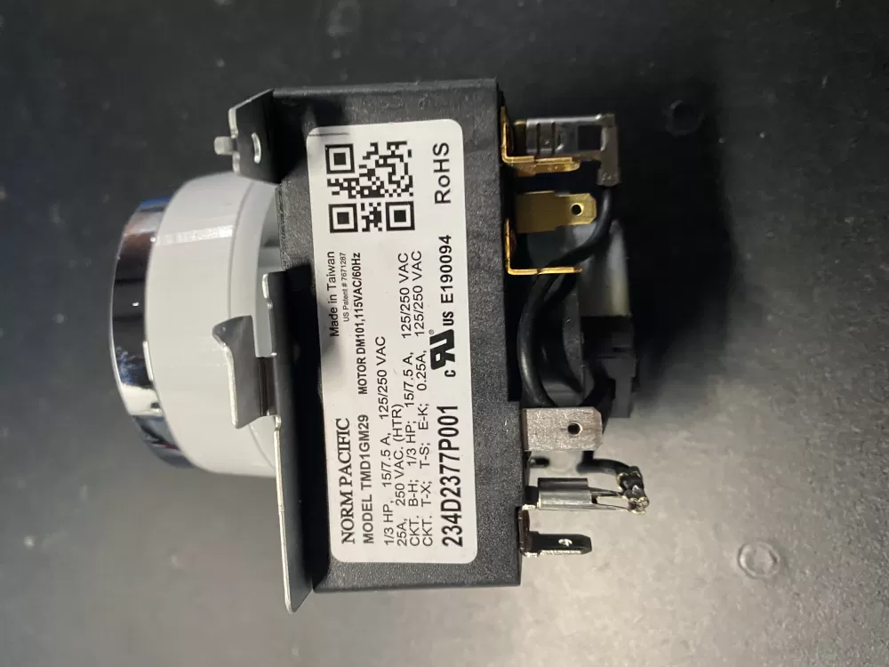 General Electric AP6027534 WE04X24551 PS11759041 234D2377P001 Dryer Timer