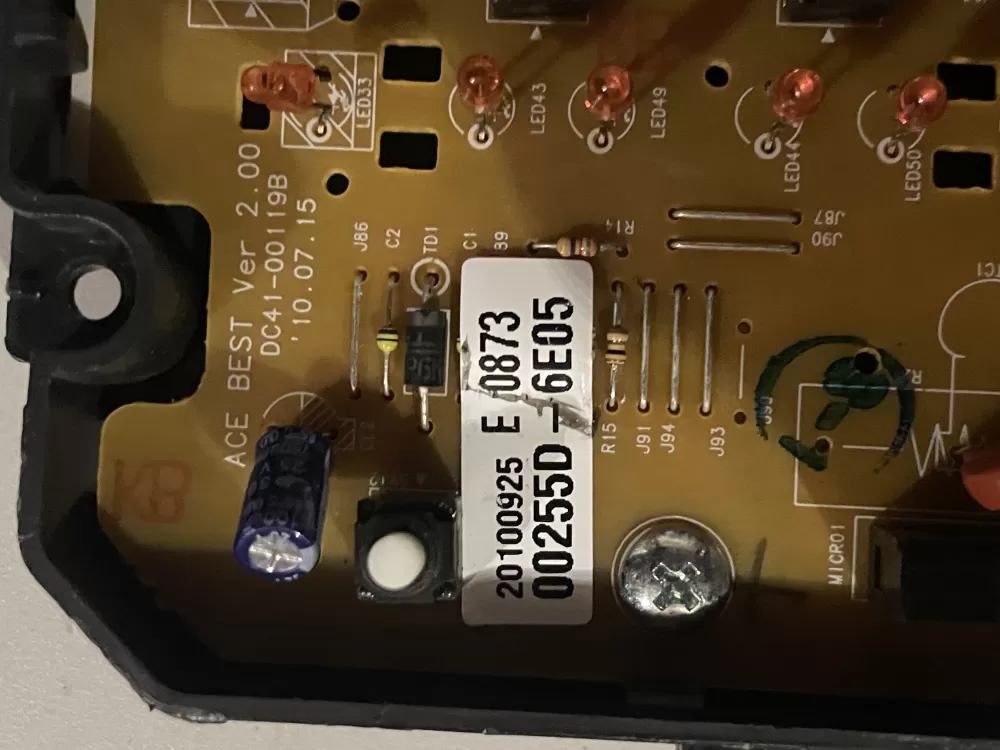 Samsung DC92-00255D DC41-00119B Washer Control Board AZ32652 | Wm247