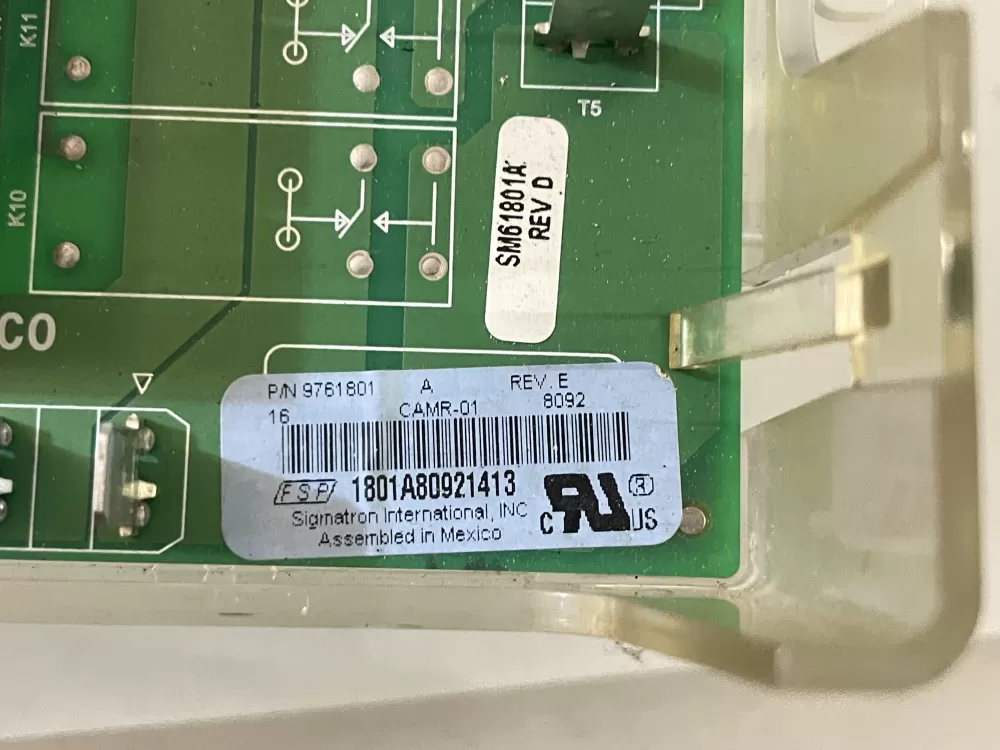 Whirlpool 9761801 Range Control Board AZ109227 | Wm190