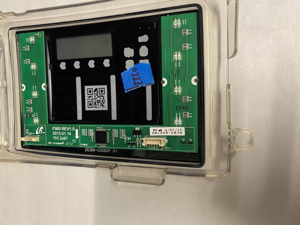 Samsung DC92-01607J DC94-06643A Dryer UI Control Board AZ206962 | BK2220