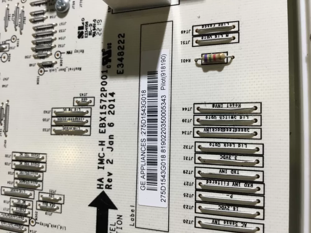 GE 275D1543G018 Washer Control Board AZ29399 | NRV14