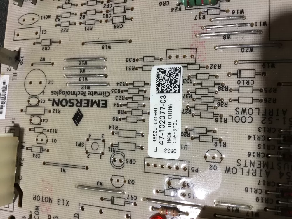 Rheem Emerson 47 102077 03 48e21 101 01  Control Board AZ109764 | NR491