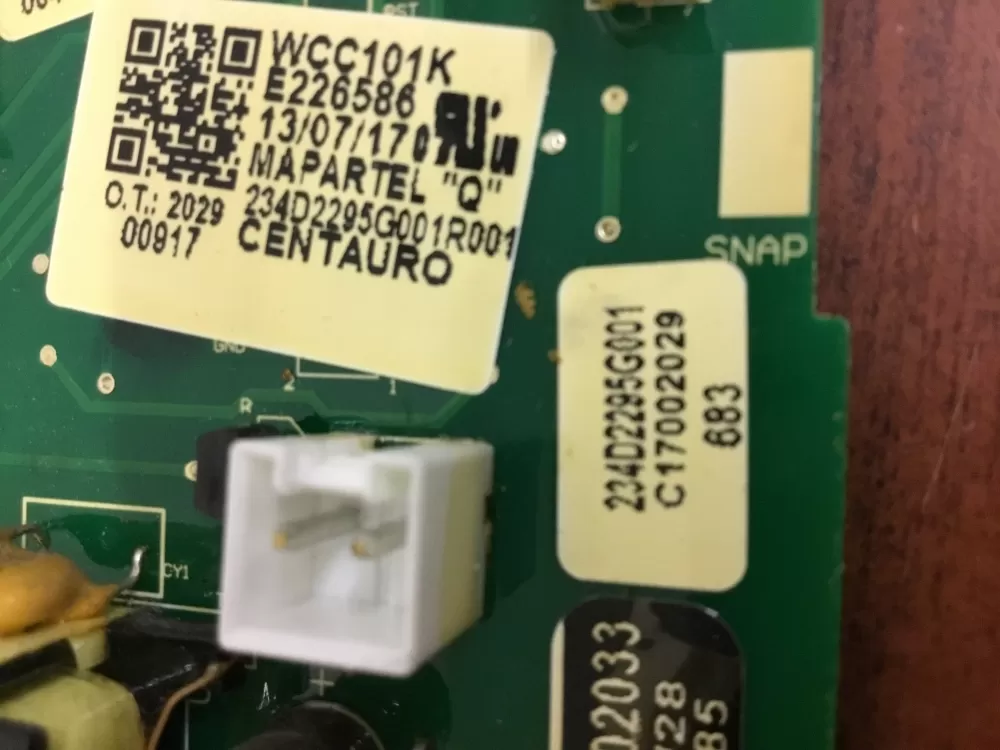GE Hotpoint 234D2295G001 896455 Washer Control Board AZ29670 | NR1073