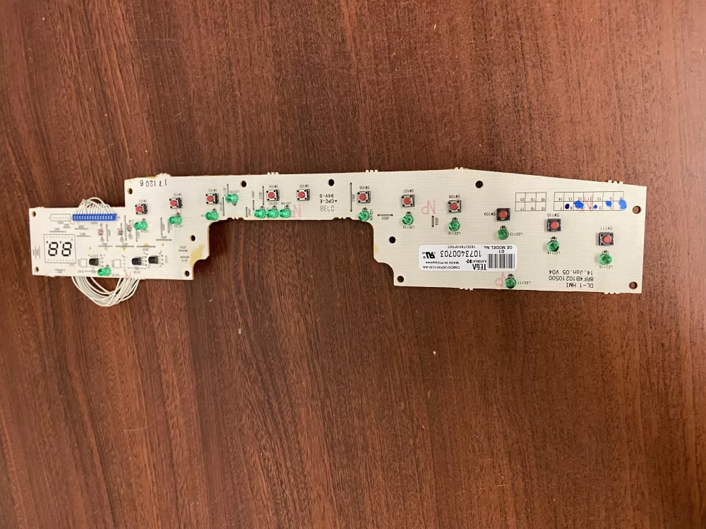 GE 165D7803P001 Dishwasher Control Board
