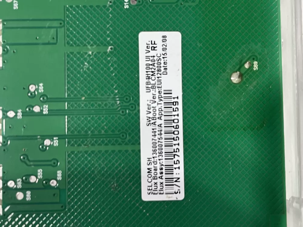 Frigidaire 136007544 A10066602 Washer Control Board Panel AZ148398 | Wmv619