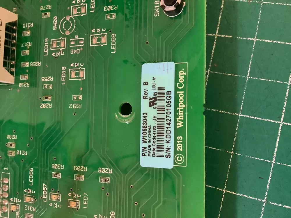 Whirlpool Kenmore W10583043 Washer Control Board Interface AZ208608 | NR90