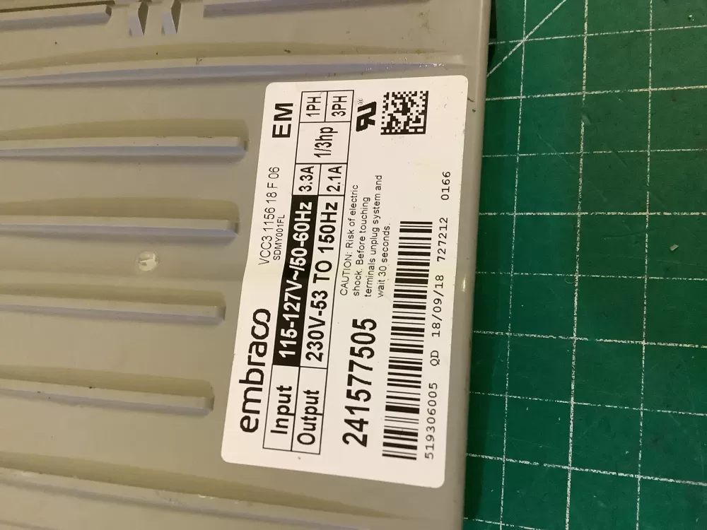 Refrigerator Inverter Board VCC3 1156 QA F 06 241577505 AZ196676 | NR540