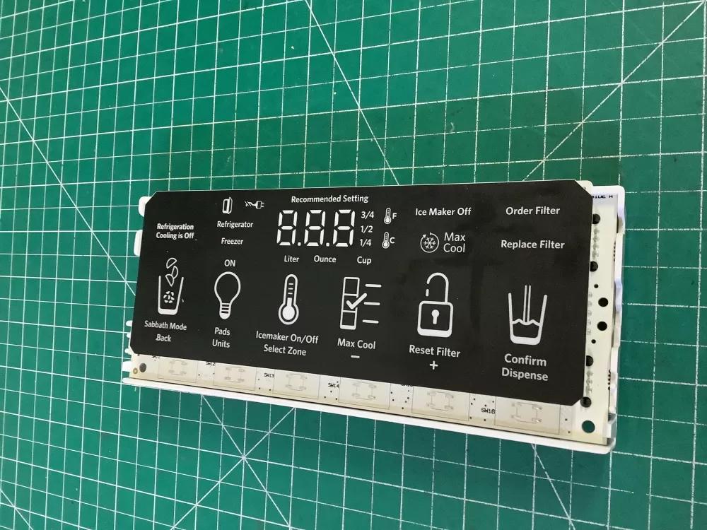 KitchenAid WPW10401827  AP6020947  4446338  PS11754267  W10337608  W10401827 Refrigerator Control Display Board
