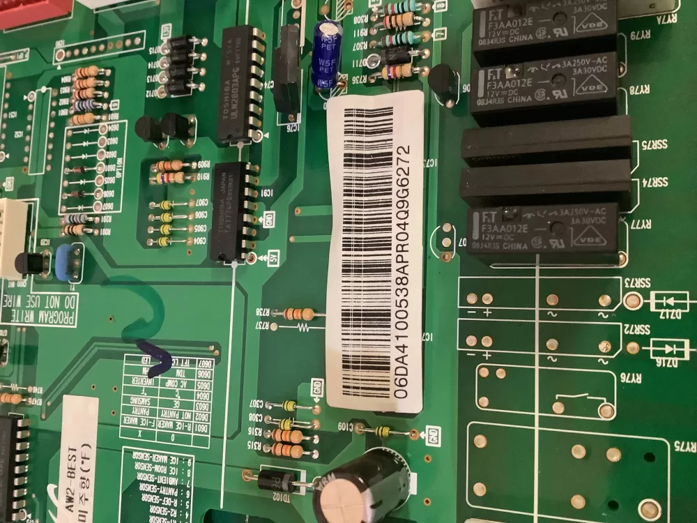 Samsung DA41 00538A DA4100538A Refrigerator Control Board AZ188203 | NRV864