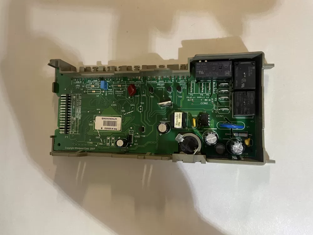 Whirlpool  KitchenAid  Kenmore  Jenn-Air AP6018709 W10056352 W10083123 W10083168 W10110248 W10154151 W10158345 W10193578 W10193580 W10285178 WPW10285178 PS11752011 Dishwasher Control Board