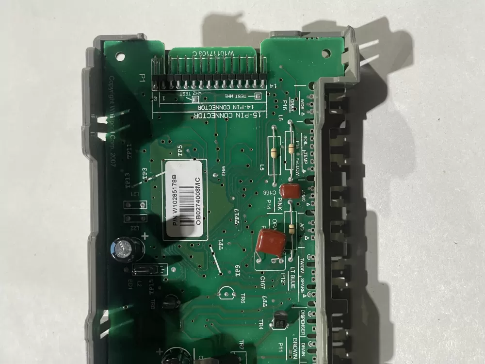 Whirlpool KitchenAid W10056352 Dishwasher Control Board AZ146369 | KM2449