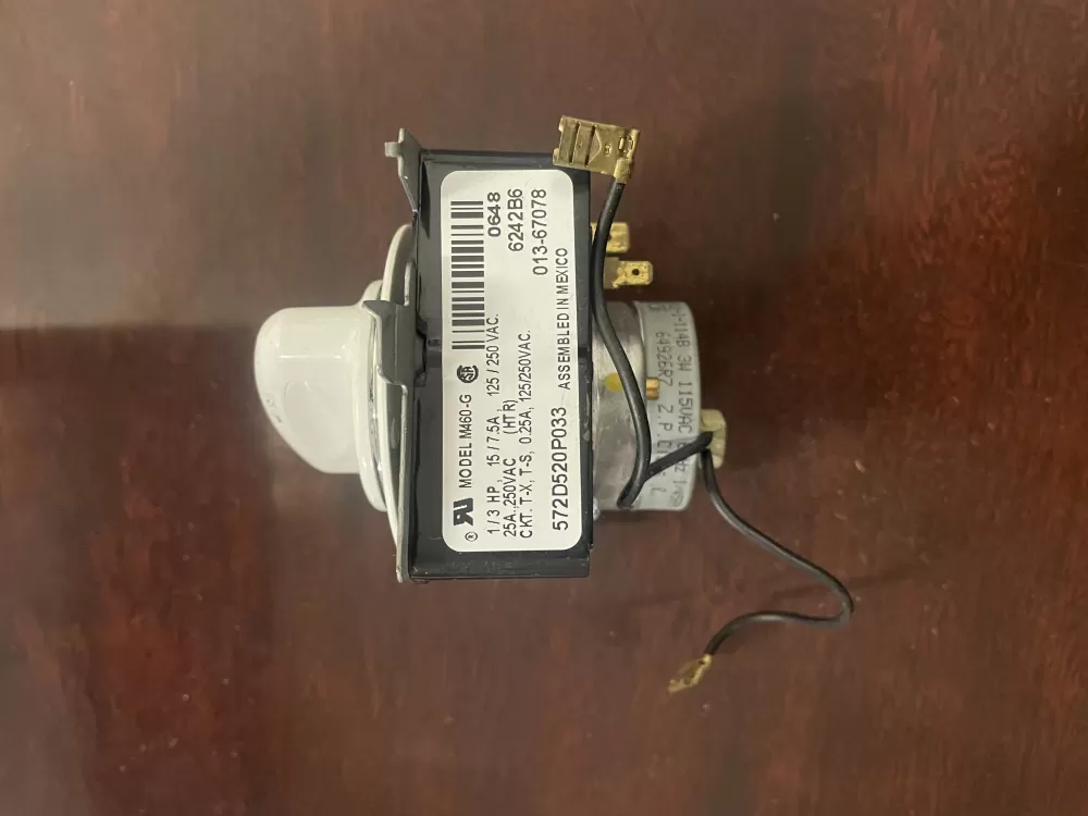 GE 572D520P033 WE4M334 Dryer Timer