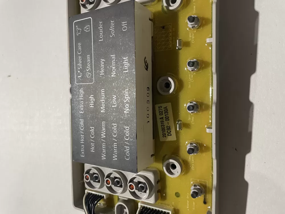 Samsung DC92-00130A DC92-00125A Washer UI Control Board AZ195231 | KMV857