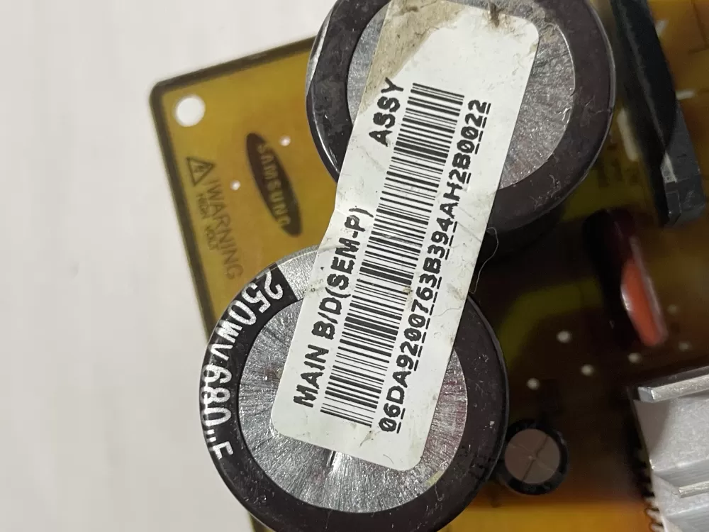 Samsung DA92-00763B Refrigerator Control Board Inverter AZ145056 | Wm989