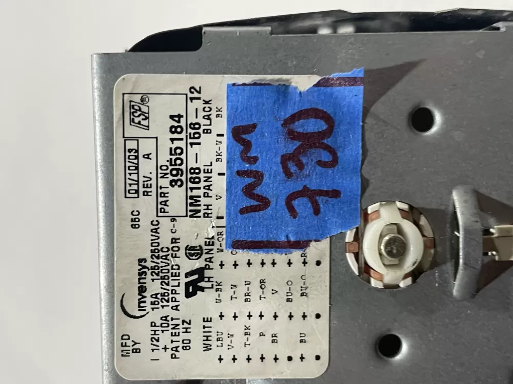 Kenmore 3955184 WP3955184 PS11742095 Washer WP Timer AZ113097 | Wm730