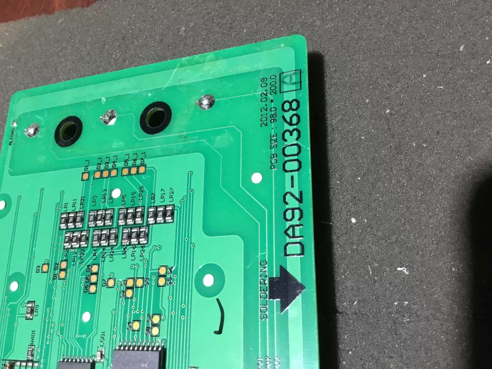 Samsung DA92-00368B Refrigerator Dispenser UI Control Board AZ86222 | NR1545