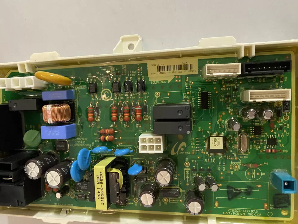 Samsung DC92-01310A Dryer Control Board AZ197831 | BK2760